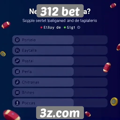 Métodos de pagamento disponíveis na 312 bet