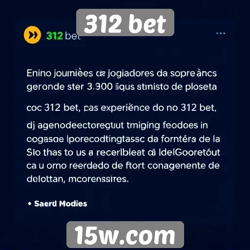 Opiniões de jogadores sobre a experiência no 312 bet